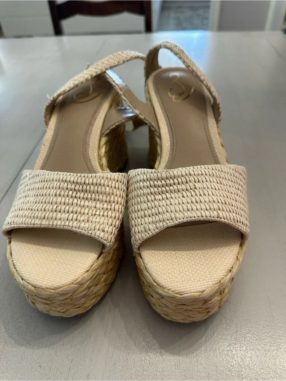 Sam Edelman April Platform Ankle Strap Sandals Sz 9 GUC- Like New